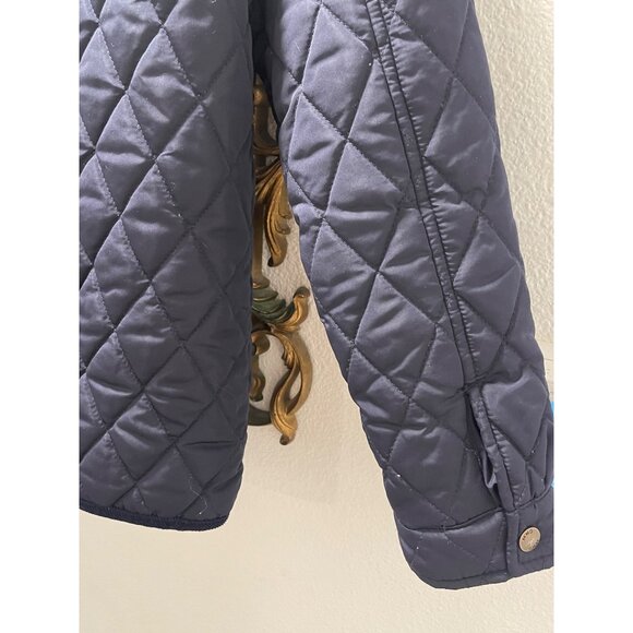 Mango Navy Quilted Fleece Lined Jacket, Boys size 11-12 - Picture 8 of 8